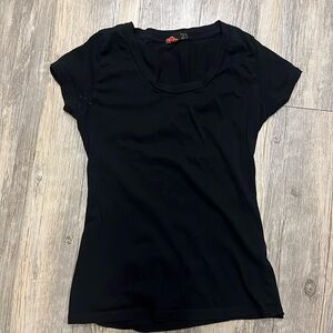 Black F21 Fitted Tee